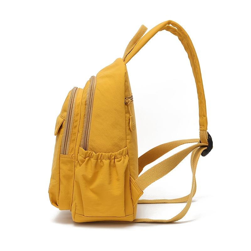 Mini-Rucksack für Damen Mehrfarbig Leichtes Nylon Kleiner Rucksack Mehrere Fächer Aufbewahrungsrucksack für Schule Reisen Täglichen Gebrauch und Wochenendausflüge