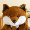 New Plush Toy Fox Doll Simulation Zoo Rag Doll Throw Pillow for Children's Gift Large Size