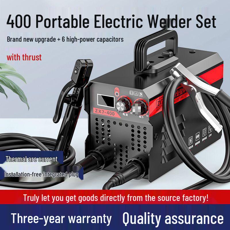 Saldatrice Elettrica Mini Domestica 315 220V, Tipo 400 Portatile Set Completo