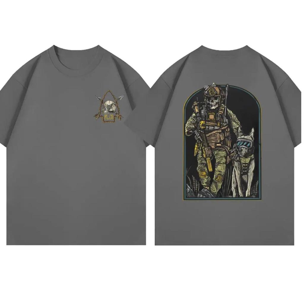 Militärische Windmessung Soldat Neues Outdoor-Sport-T-Shirt Lässig Kurzarm Baumwoll-T-Shirt Druck Baumwoll-T-Shirts
