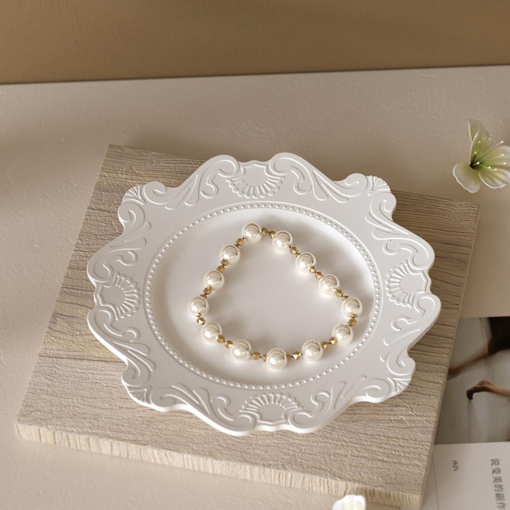 European Style Relief Pattern Tray Silicone Mold DIY Plate Placement Decoration Epoxy Resin Silicone Mold Home Decoration