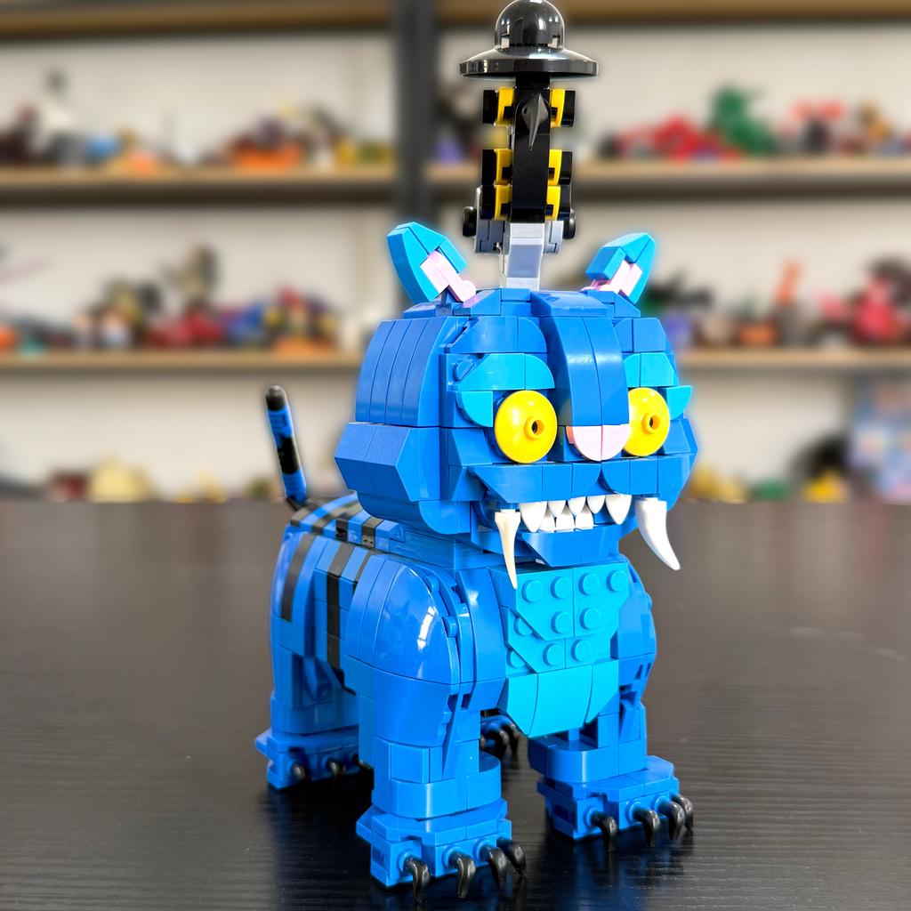 MOC Cacciatori di Streghe Tigretta Buffa & Gazza Set di Blocchi da Costruzione Giocattolo Assemblabile Creativo Decorazione da Scrivania Regalo per Fan