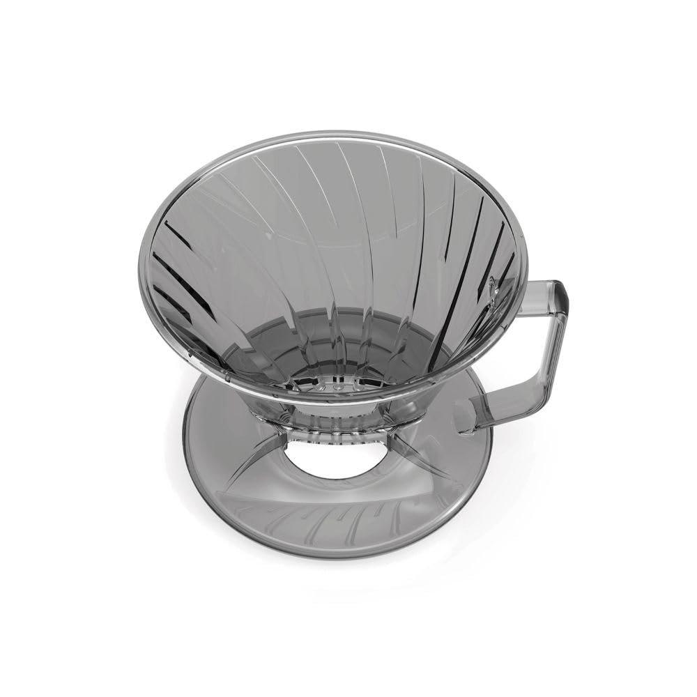 HARIO Coffee Dripper with Measuring Scale 01 Clear Gray 1-2 Cups