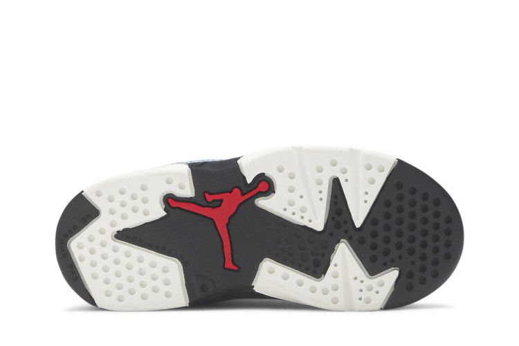 Kids' Sneakers Nike Jordan 6 Retro Washed Denim (TD) Washed Denim/Sail-Varsity Red-Black