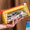 Visible Transparent Pencil Case Multiple Layers Stationery Organizer New Pen Bag  for Students