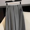 Women's High-Waist Wide-Leg Wool Blend Trousers