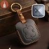 Premium Leather Key Case for Zeekr 001 Bluetooth Physical Key - Compatible with Zeekr Geek 009 Car X Shell with Keychain