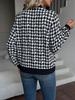 2025 Autumn/Winter European-American Jacquard Zipper Jacket: Loose, Slimming, Casual Top Coat
