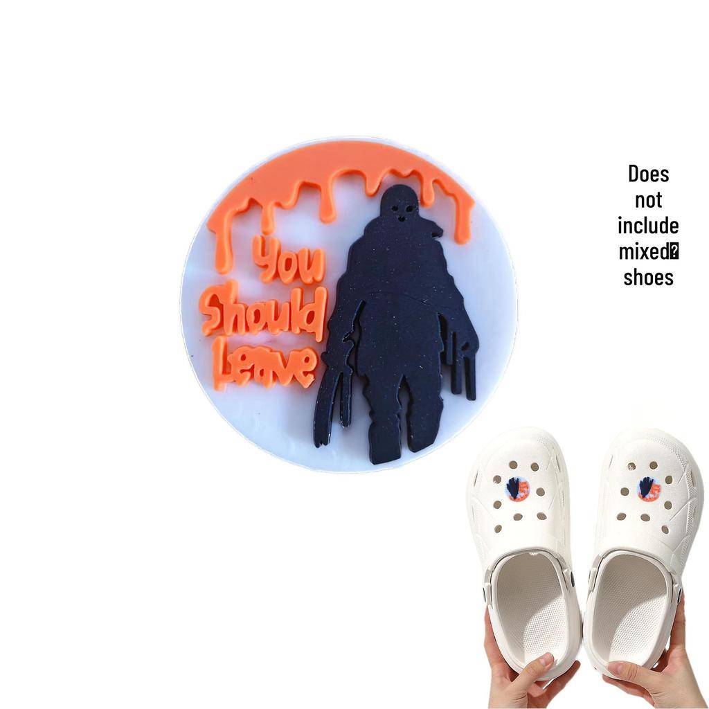 Halloween Cartoon Shoe Charms - Cute Detachable Accessories for Cross-Border Shoes