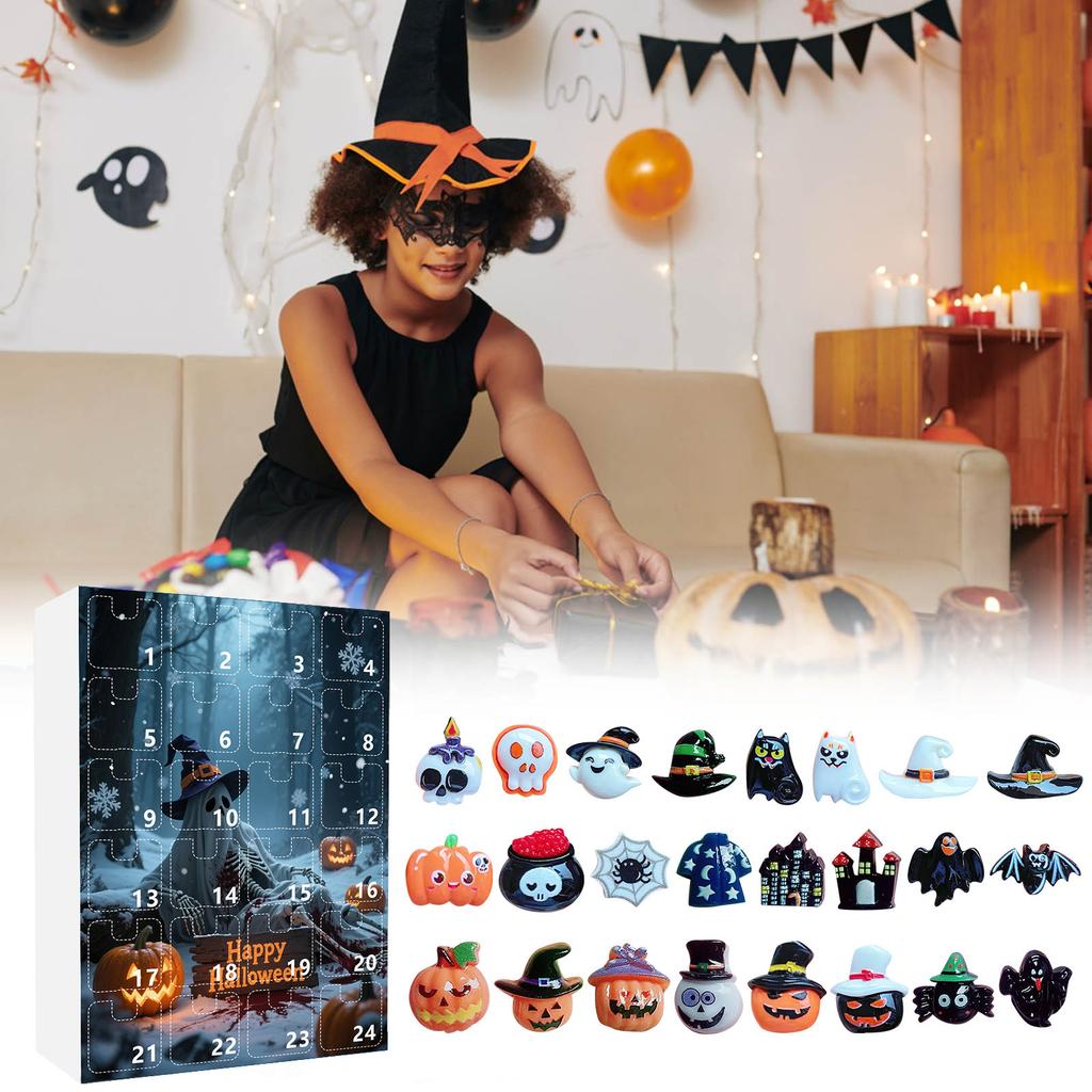 3D Adventní 24denní odpočítávací kalendář Halloweenské odpočítávání 24denní série kalendář naslepo