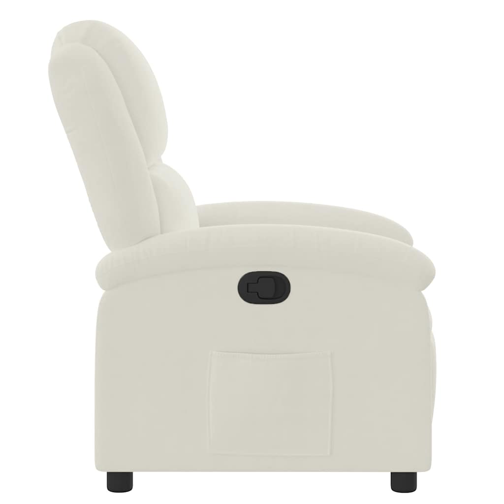 vidaXL Relaxsessel Creme Samt