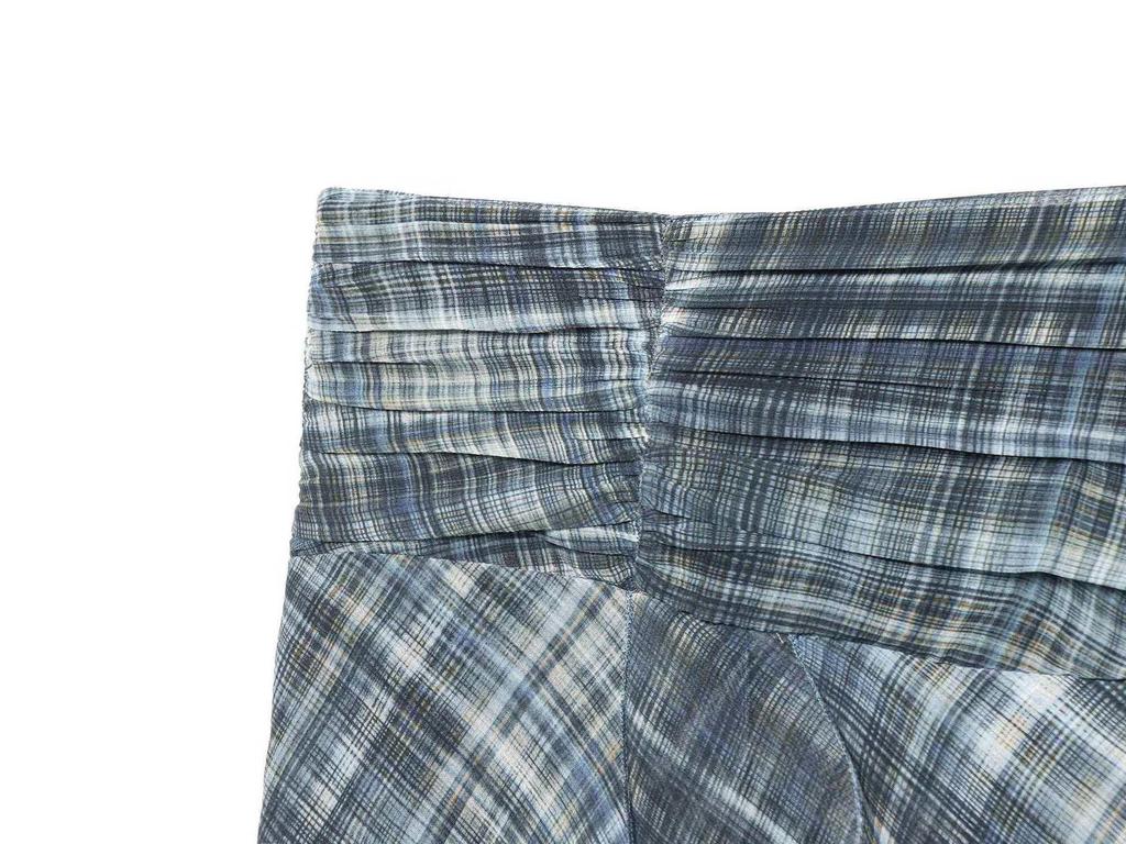 Asymmetrical Plaid Midi Skirt - European & American Style Women's Fashion