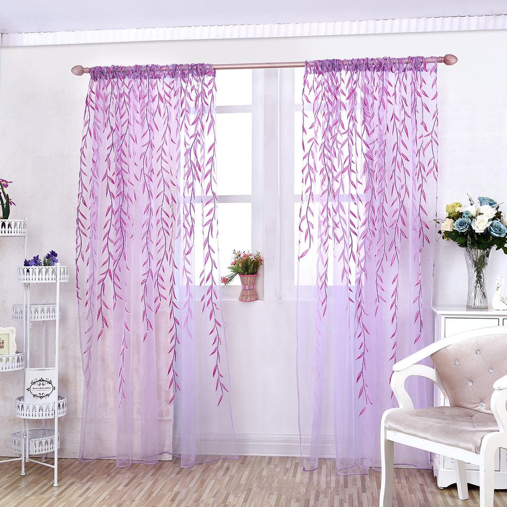 Offset Wicker Blackout Window Screen Curtain Living Room Bedroom Decorative Screen Curtain Idyllic