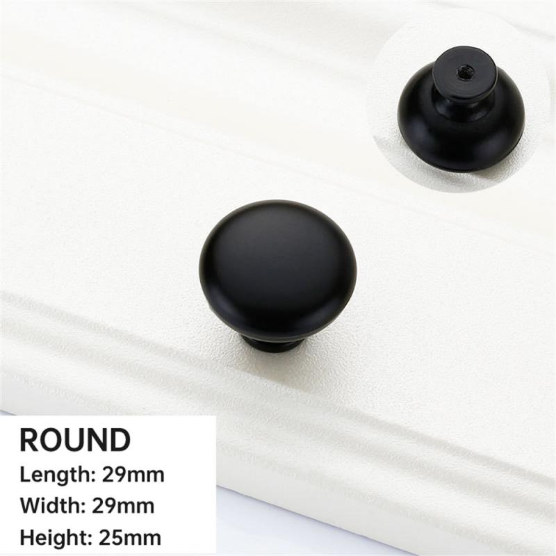 4/10PCS Modern Black Cabinet Handle Square Furniture Hardware Aluminum Alloy Kitchen Door Knobs Cupboard Wardrobe Drawer Pulls