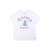 MLB Los Angeles Dodgers Graffiti Print Crew Neck American Vintage Short Sleeve T-Shirt Unisex Tops White 31TS06031-07W
