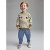 Boys' Animal Fox Sweatshirt Set Autumn and Winter New European and American Style Children's Striped Round Neck Long-Sleeved Two-Piece Set