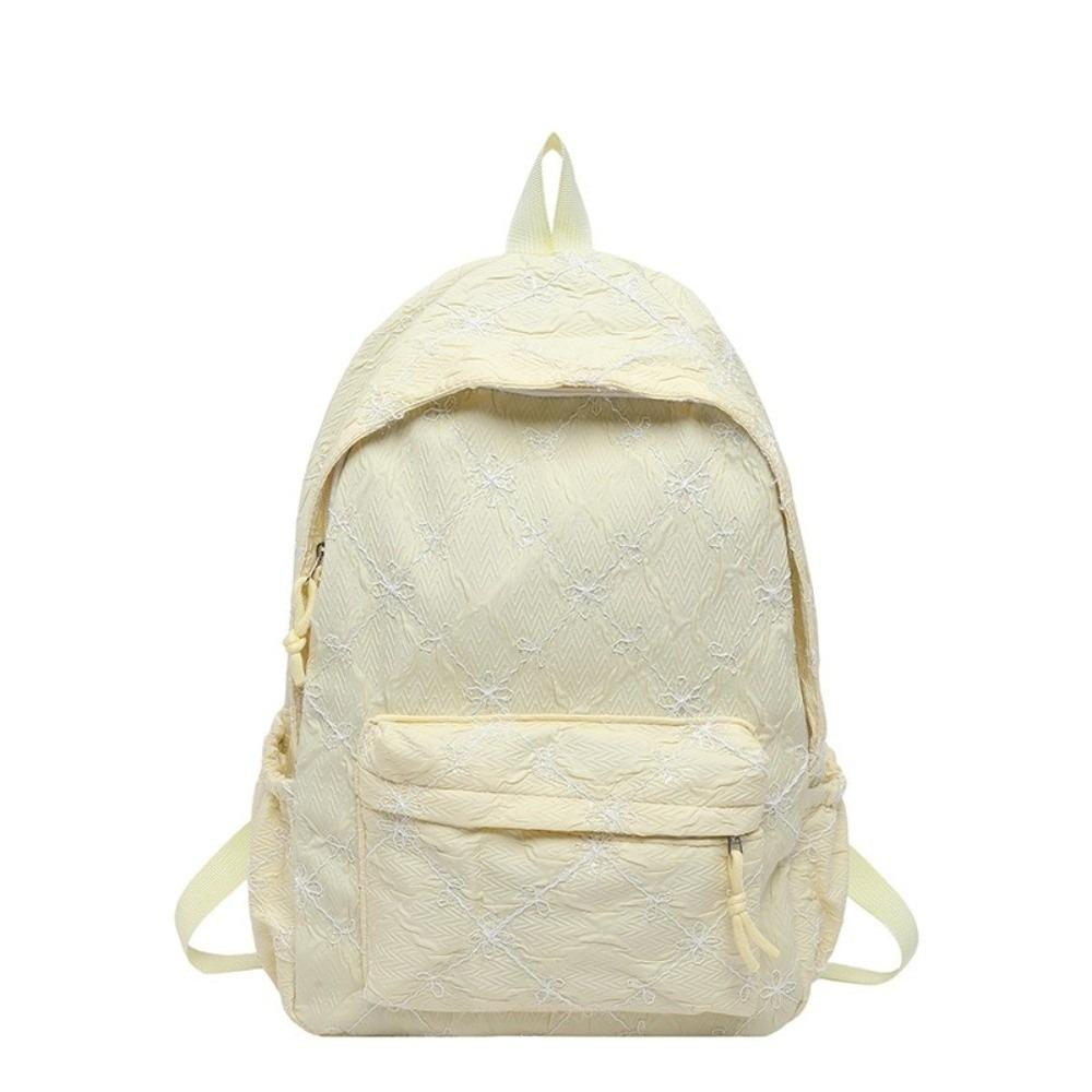 Zaino Dolce Fiocco Minimalista Zaino Scolastico Studente Carino Zaino in Nylon Regalo