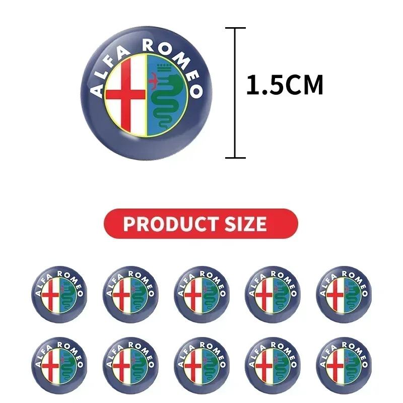 Car Stickers For Alfa Romeo Car Door Lock Keyhole Sticker Auto Key Sticker Emblem For Alfa Romeo Giulia Stelvio Giulietta 156 15