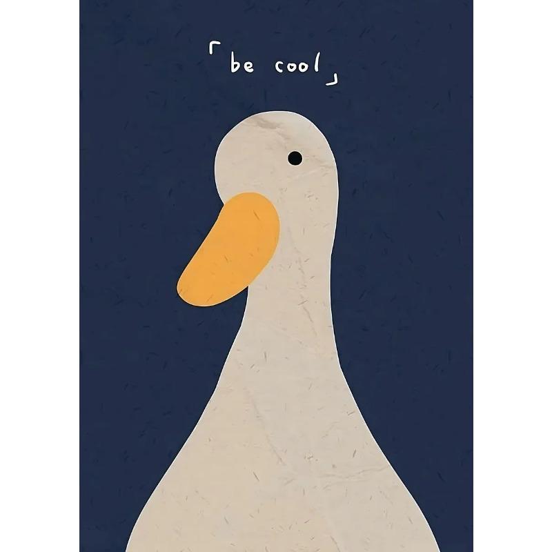 Cute Goose Wall Poster Canvas Printing Fashionable Aesthetics Natural Canvas Decoration Gifts Popular Room Home Villa Decoration