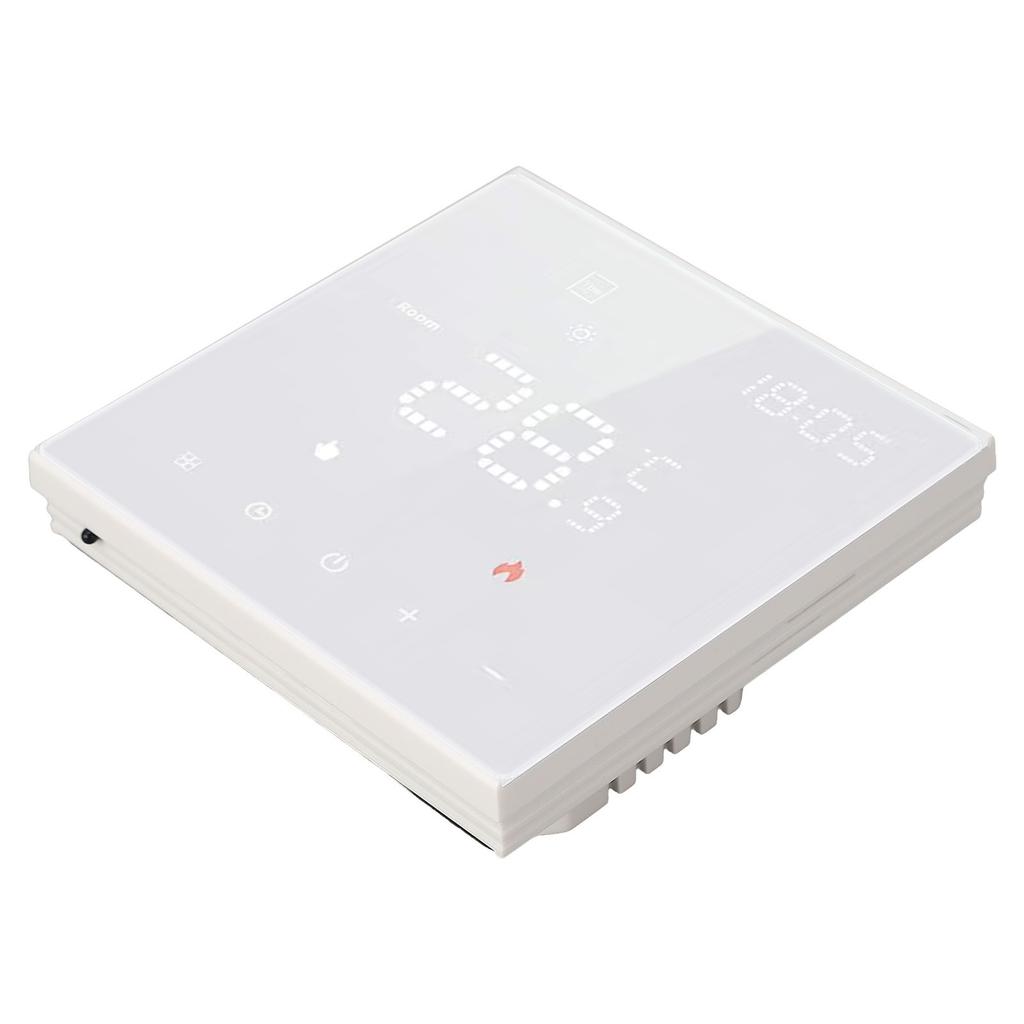 Smart Home Thermostat White Color Touch Digital Thermostat for Home Office 100 To 250VAC 16A Electric Floor Heating