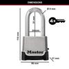 Master Lock Heavy Duty Pzinc Padlock, XL Shackle, Key or Combi