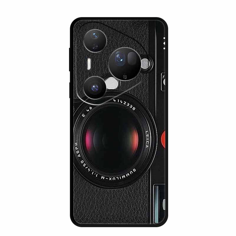 For Huawei Pura 80 Ultra 5G Case Wolf Tiger Lion Cat Black Silicone Soft Phone Case For Huawei Pura80 Ultra Back Cover Case Para