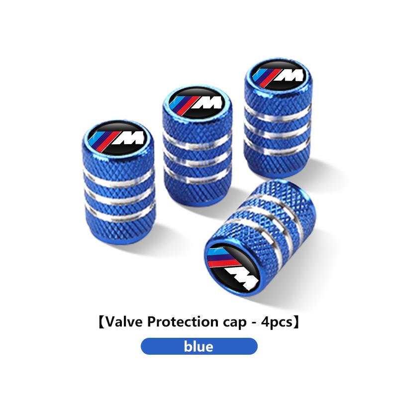 

4pcs Car Tire Stem Valve Caps Dustproof Caps Cover Accessories For BMW Performance X1 X3 X5 E39 E46 E90 F20 E60 F30 M3 M5