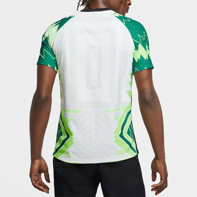 Nike Okrągły Dekolt Sportowa Koszulka Piłkarska Wersja Zawodnika AU Sezon 20 Reprezentacja Nigerii Domowa Koszulka Piłkarska Męskie koszulki Biała CT4219-100