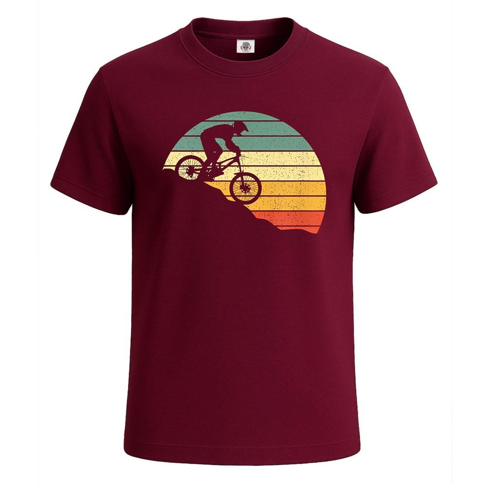Downhill mtb mountain bike vintage mens tshirt gift party novelty top tee 2XL