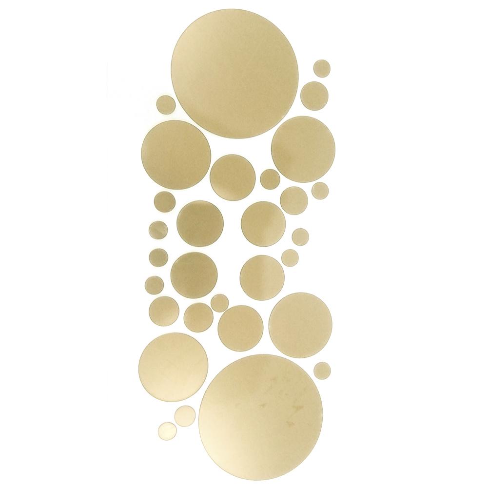 

Зеркальный декор на стену золотистый