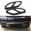 1Pairs Car Stainless Steel Exhaust Pipe Cover Trim For Mercedes Benz A B C E Class CLA GLC GLE GLS Black Exhaust Pipe Tip Cover