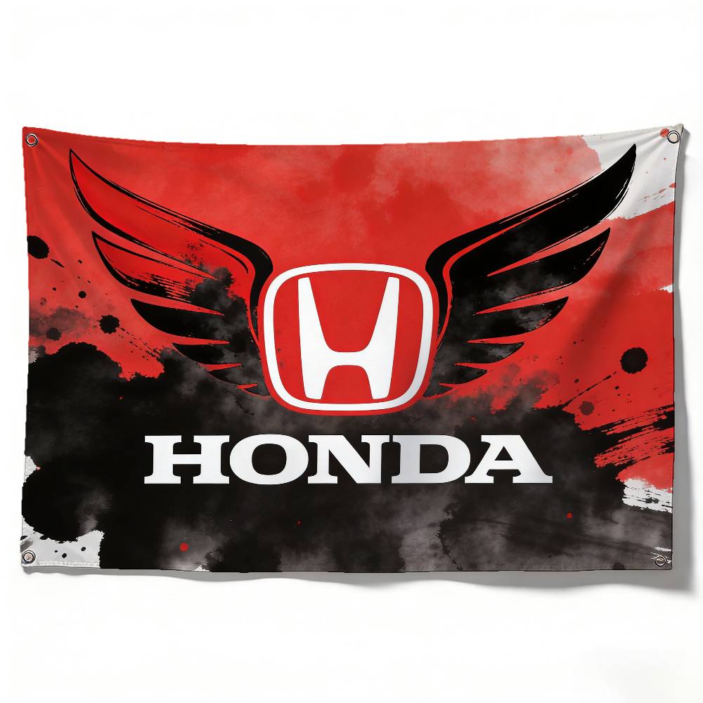 

Motorcycle For HONDA Flag 120g Polyester Sublimation Print Durable Hanging Banner Home Decor Gift 50x70cm