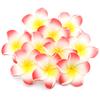 10 Stück Künstliche Blumenköpfe Hawaiianische Strand-Schaumstoff-Frangipani-Blumen DIY-Geschenke Kopfschmuck Haarnadeln Kranz für Hochzeitsfeier-Dekoration