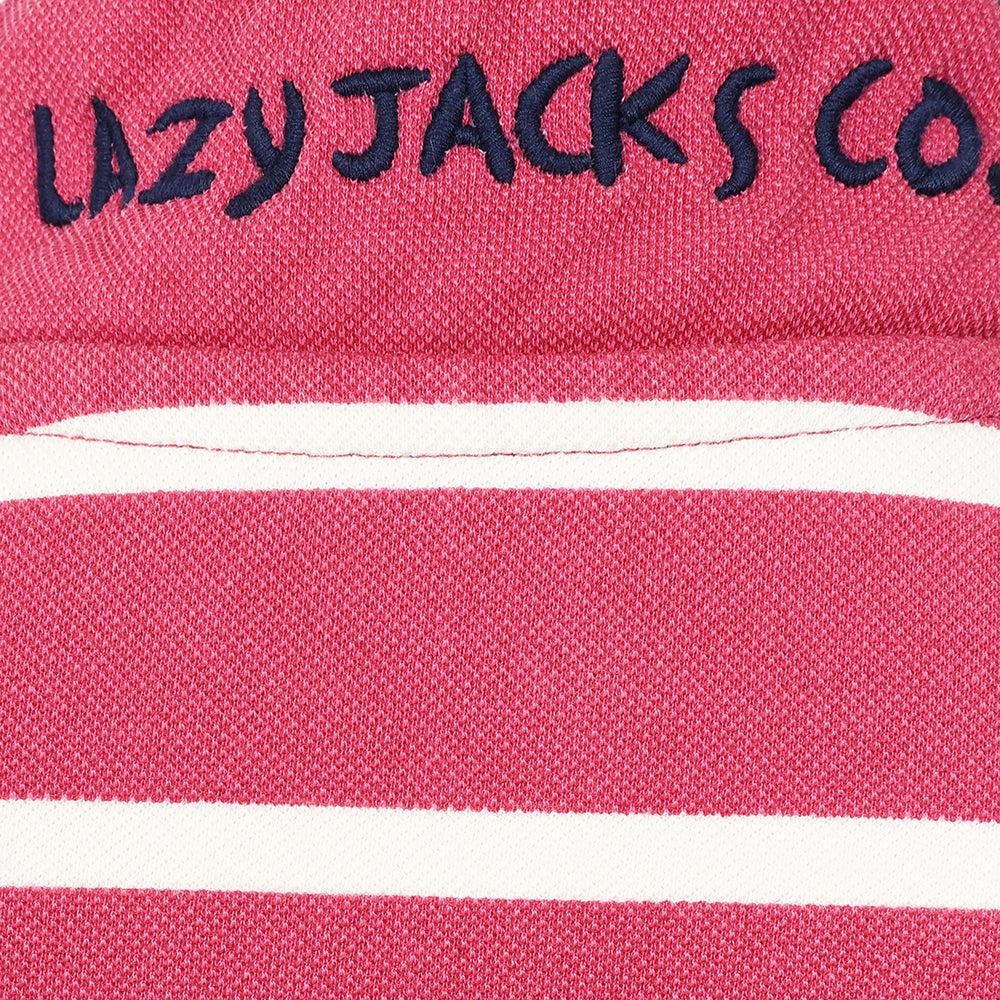 Lazy Jacks Girls Striped Pique Sweatshirt