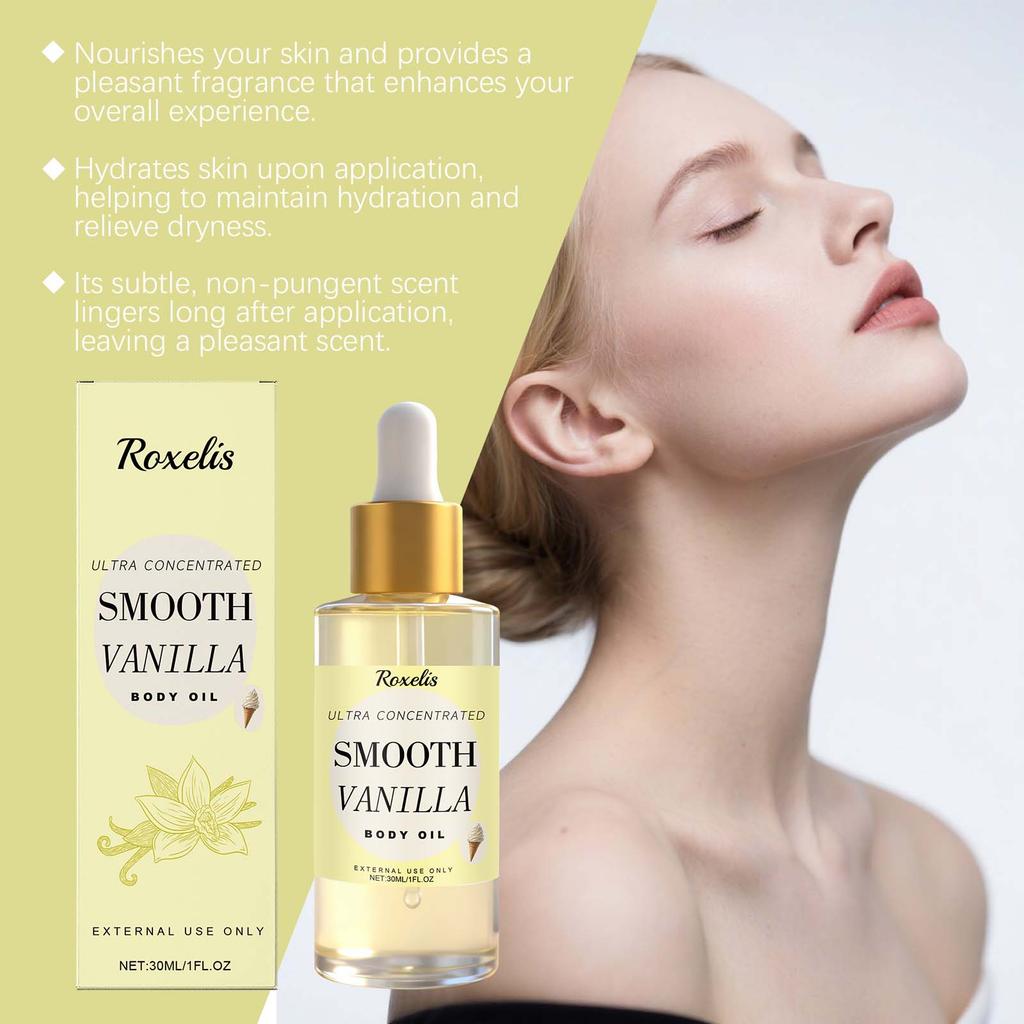 Vanilla Butter Fragrance Body Oil Nourishment Lightweight Moisturizer Leaves Skin Soft Hydrated Radiant Hot-selling Korean Brand