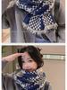 2024 British Checkered Women's Winter Scarf: Versatile Student & Couple Shawl