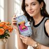 Tropical Summer Printed Long Wallet Retro Fashion Casual Card Holder Portable Daily Use Purse 