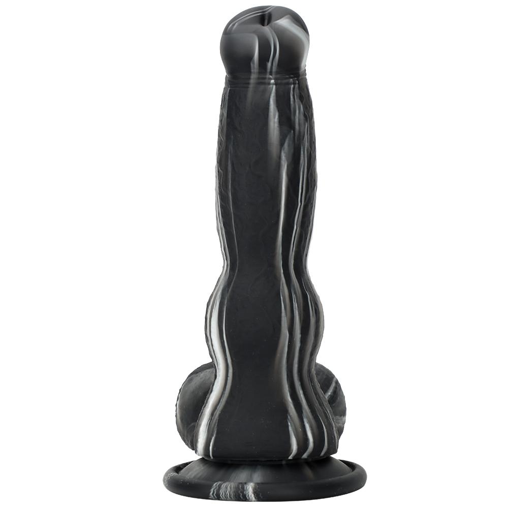 Women's New Liquid Silicone Simulation Dog Phallus Dildo Masturbation Device Rear Court Anal Plug To Expand Anal Instruments