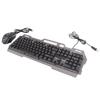 Gaming Keyboard and Mouse Combo 104 Keys Ergonomically Mechanical Feel Wired USB Gaming Keyboard Mouse Set