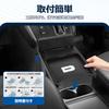 Mozan Mitsubishi Delica and Dedicated Console Box DELICA Console Tray with Trash Can Center Console Table Trash Can with Lid and Trash Bag Included