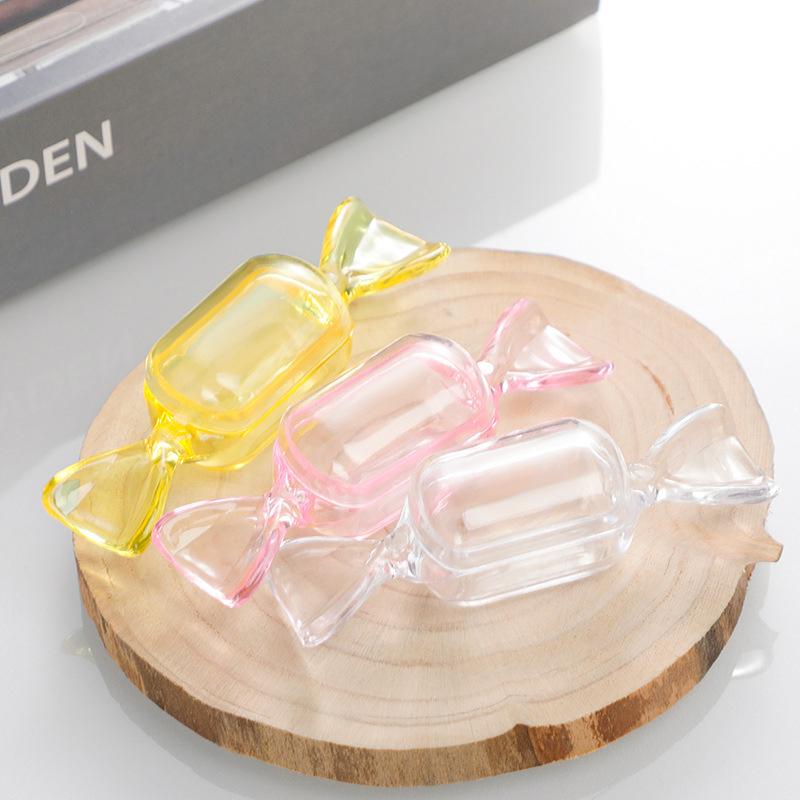 10Pcs/Set Mini Plastic Transparent Candy Box Cute Candy-Shaped Storage Container For Wedding Baby Shower Party Decoration