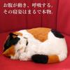 Ninian and Kino Perfect Pet (Small) Calico Cat (Brown) Plush Toy, Realistic, Lifelike, Animal, Soothing, Moving, Perfect Gift, Celebration Gift, Cute