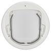 Twoway In Out Pet Dog Cat Flap Magnet Door Round Plastic Doorway Supply White Color