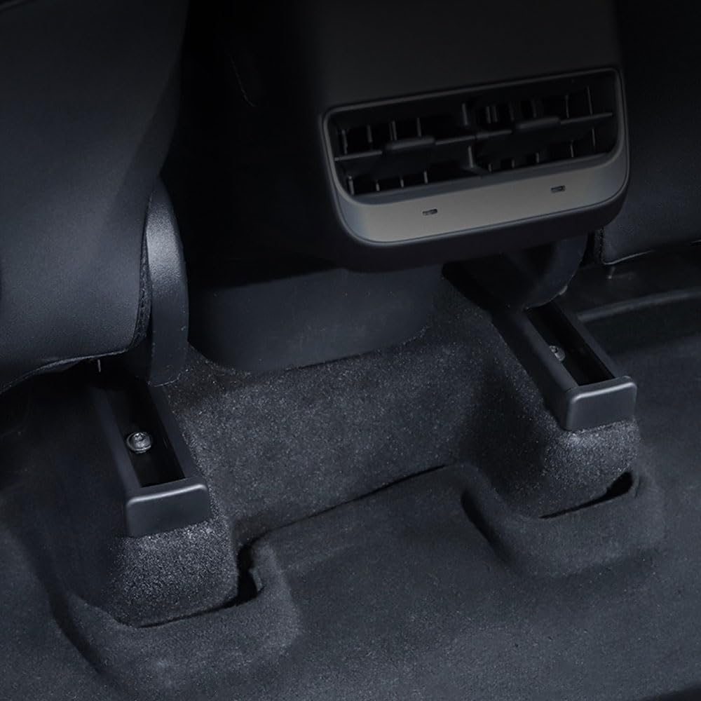 Rear Seat Slide Rail Plug Compatible with Tesla Model 3 Y 2017-2023, 4PCS Rear Seat Slide Rail Plug Rubber Protector Cover Replacement