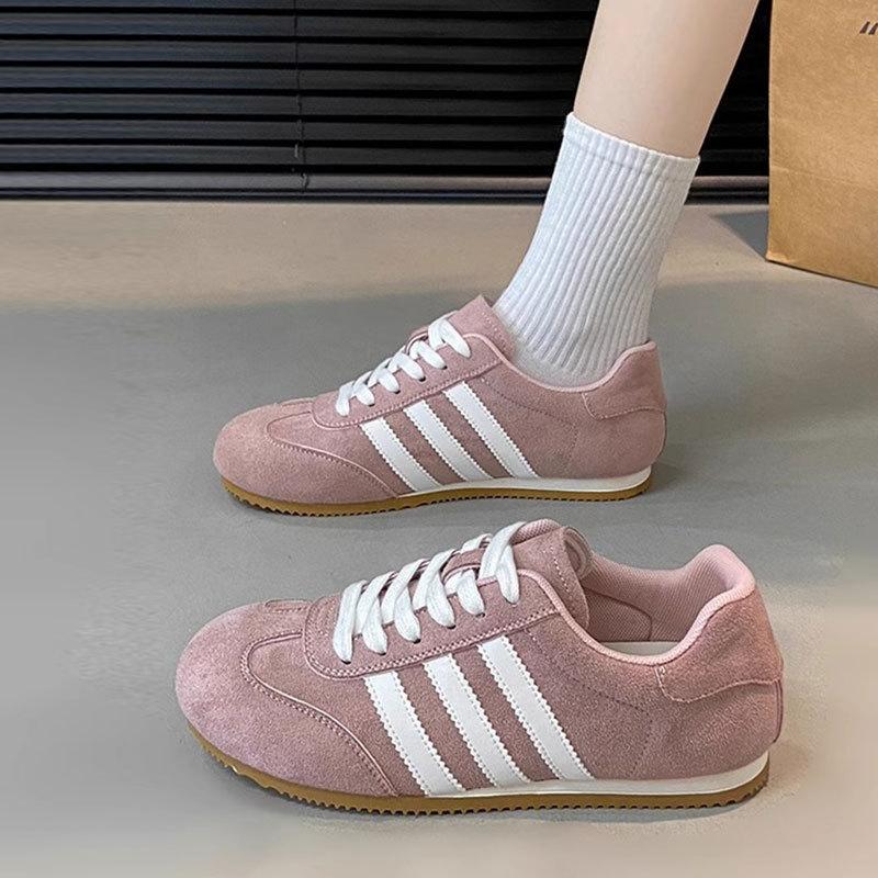 Retro Red Women's New Spring Versatile Flat-bottomed Sports and Leisure Board Shoes Women's Shoes