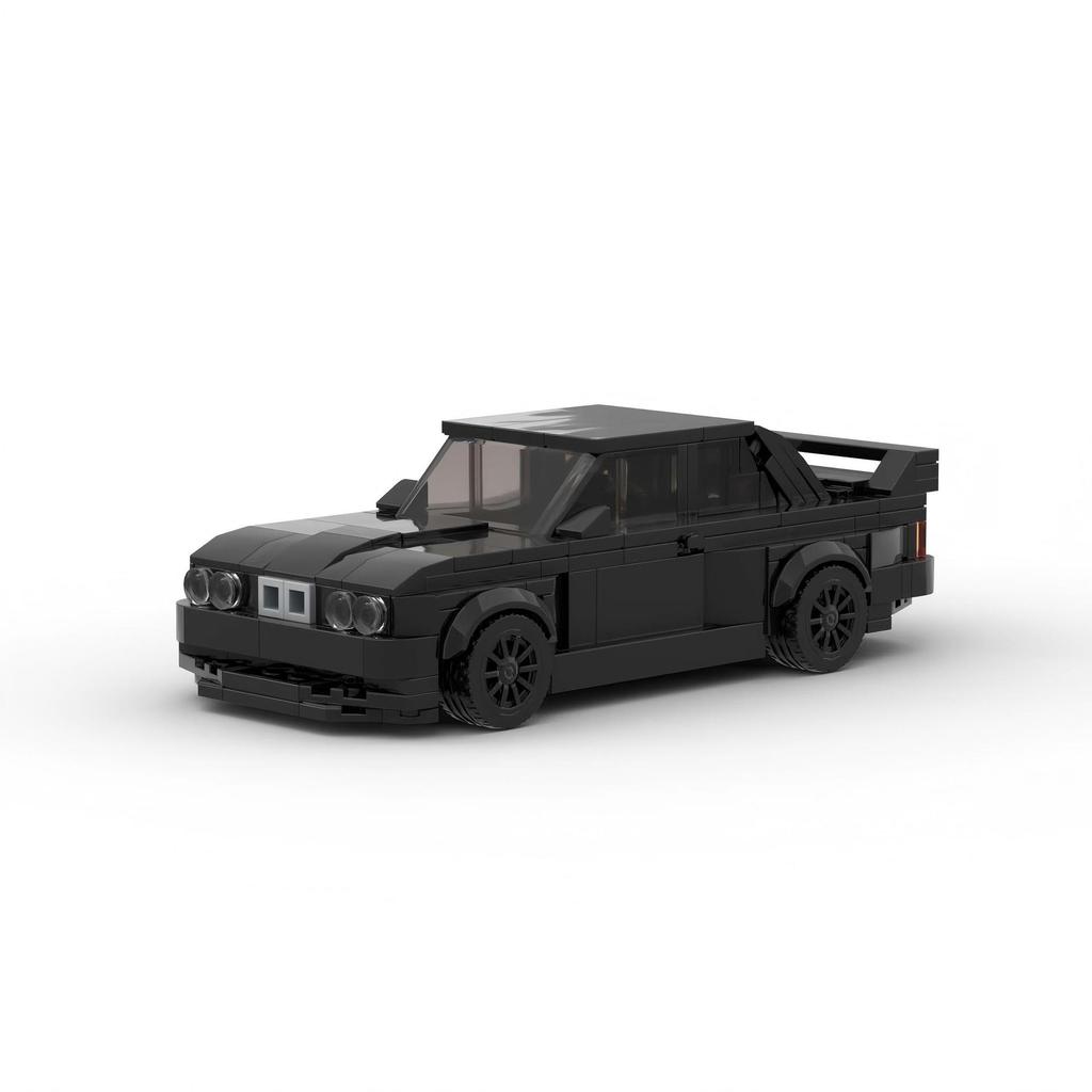 M8 Grid Car Racing Color E30 M3 Model Compatible Puzzle Assembly Building Block Set