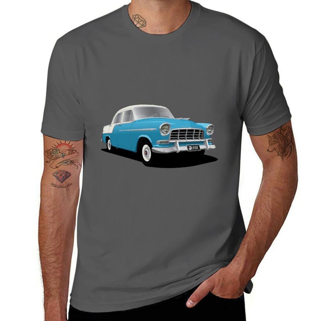 Holden FC Special Sedan - Royal Marine Over India Ivory T-Shirt Basic Solid Color Short Sleeve T-Shirt