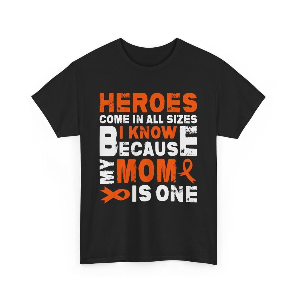 

Superhero Comics T-Shirt | Funny Hero Fan Tee | My Mom Is Hero Leukemia Shirt XL