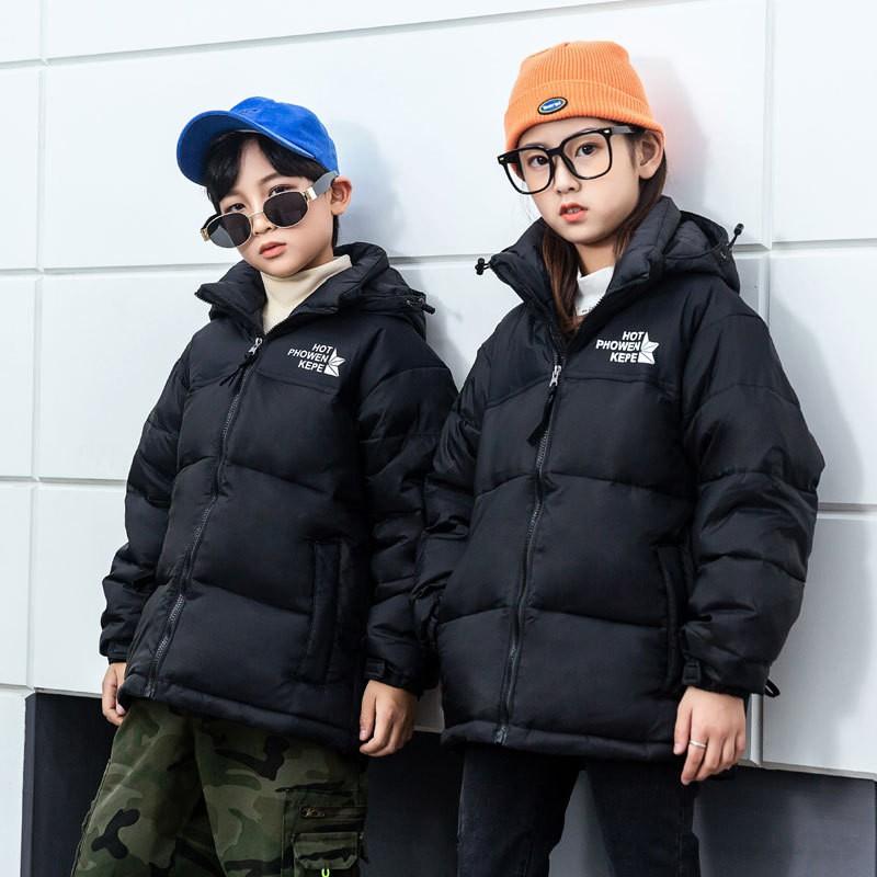 Kids Winter Down Jacket Boys Girls Thick Warm Puffer Coat 86-90% Duck 550 Fill Power