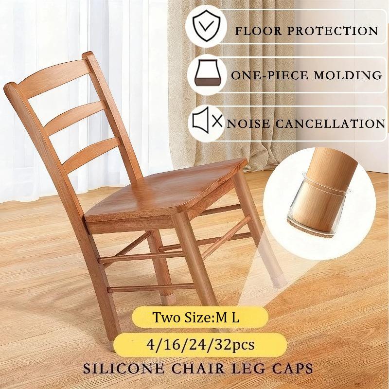 Verdickte Silikon-Stuhlbein-Kappen Weiche Stumme Möbel-Fußpolster Schutzhüllen Stuhlbein Boden Schoner